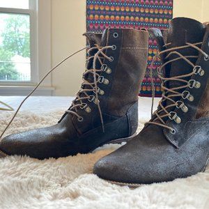 J. Shoes Leather Boots in Brown (two tones) - Size 10 in men's